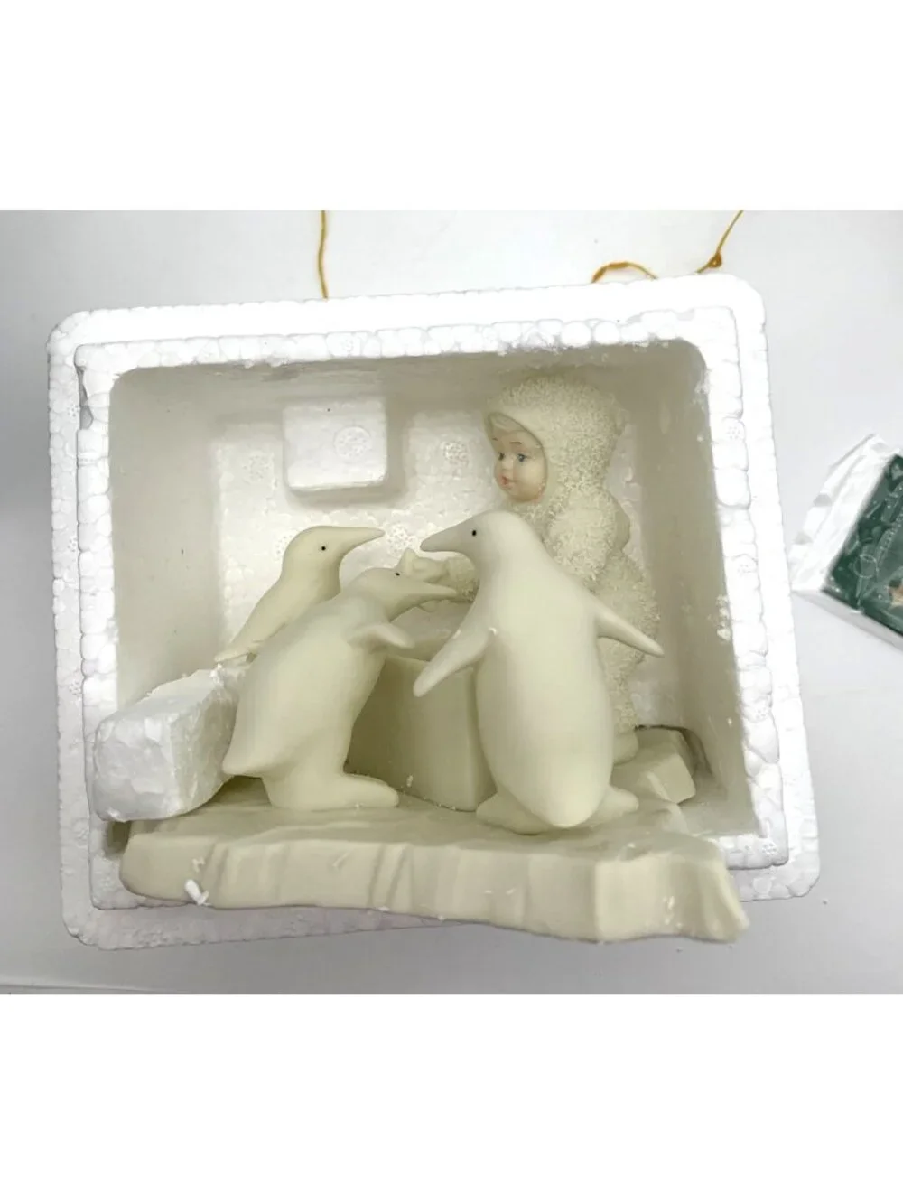Department 56 Snowbabies Figurines Lot Of 4 W/ Boxes Tic Tac Toe Helpful Friends